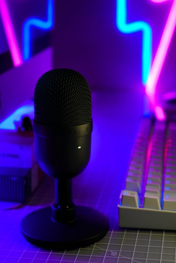 streamer setup in vivid rgb
