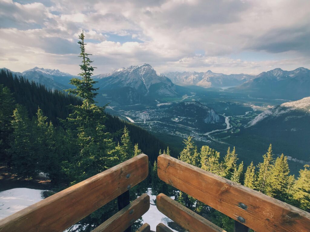 stunning view over mountain environment